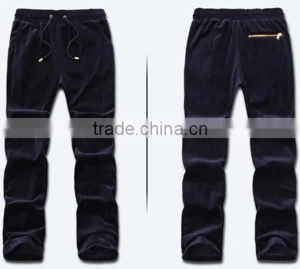 Hot Sale Custom Design Cheap Mens Velvet Sports Track Suit photo-4