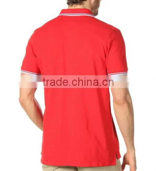 Man pk Polo T-shirt Wholesale With Tipping Collar&cuff photo-2