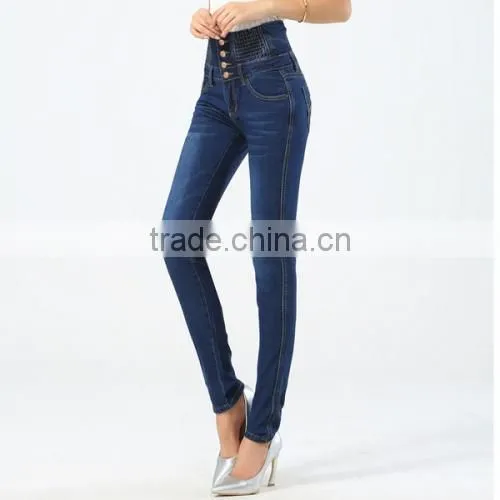 High Waist Women Pencil New Pants Design for Girl Skinny Jeans Pants Types photo-2