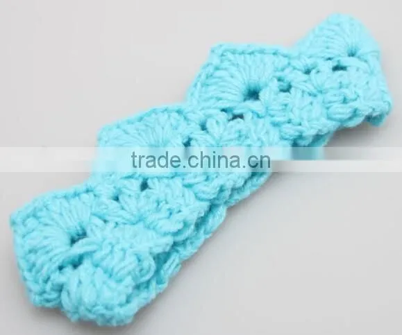 Crown Design Baby Crochet Headband, Knitting Crown Baby Headband photo-3