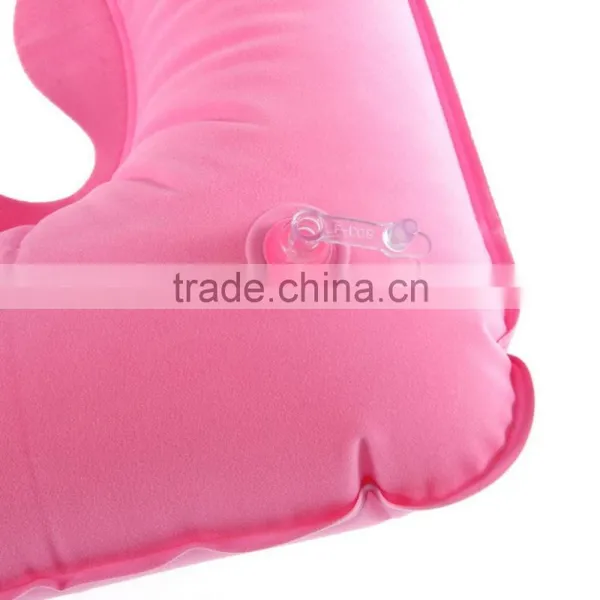 Portable Inflatable U-Shape Pillow Neck Rest Car Travel Comfort Headrest Car Flight Travel Soft Nursing Cushion photo-2