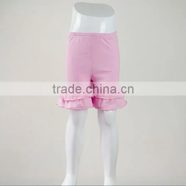 Elastic Waist Adorable Sweet Colorful Ruffles Baby Girls Shorts Cotton Children Clothing Summer Style Fashion Leggings 6M~12Y