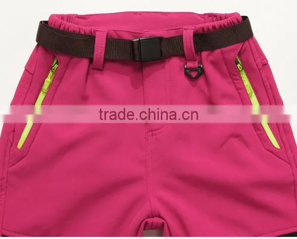 Waterproof Windproof Fleece Keep Warm Hiking Pants Casual Softshell WaterProof Pants photo-2