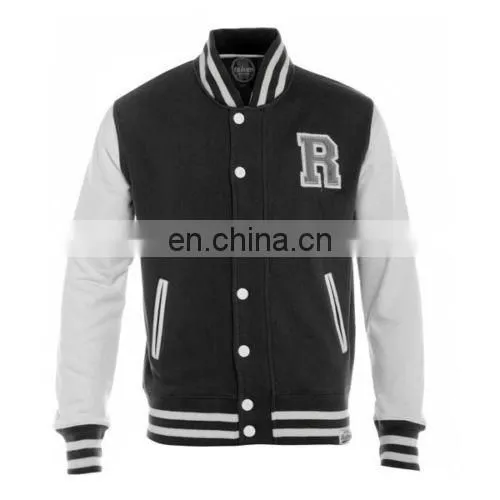 Custom Varsity Football Jacket Black With Patch photo-2