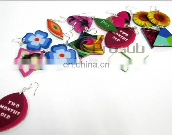 DIY Sublimation Heat Transfer French Fiber Earrings