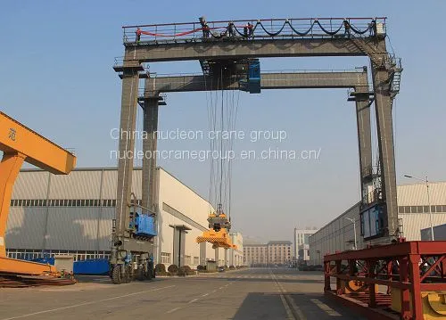 Rail Mounted Double Girder Container Gantry Crane photo-5