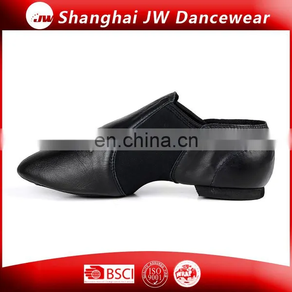 Leather Neoprene Elastic Slip-on Jazz Shoes photo-6