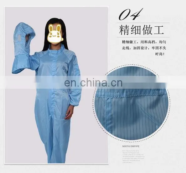 Antistatic Coverall Workwear Cleanroom Clothing photo-5
