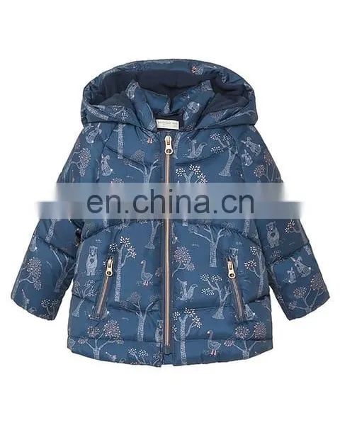 Oem Wholesale Fancy Girls Frock Design Down Jacket photo-3