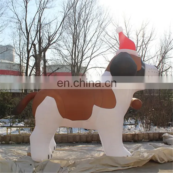 Hot Sale Inflatable Husky Dog/PVC Promotional Inflatable Dog/Husky for Christmas Decoration photo-2