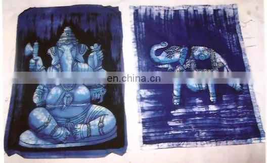 Batik Prints INDIAN GODS PRINTED WALL HANGINGS Hindu Prints