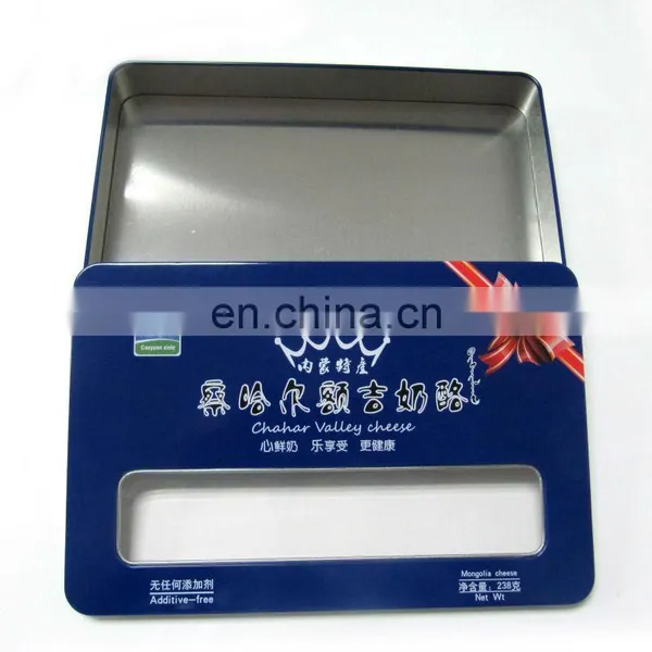 Rectangular Gift Tin Can With PET Window photo-2