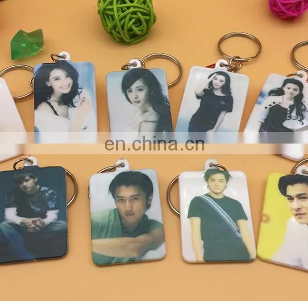 Customized Digital Photo Keychain Football Soccer Star Movie Star Character Keychain President Election Keychain photo-2
