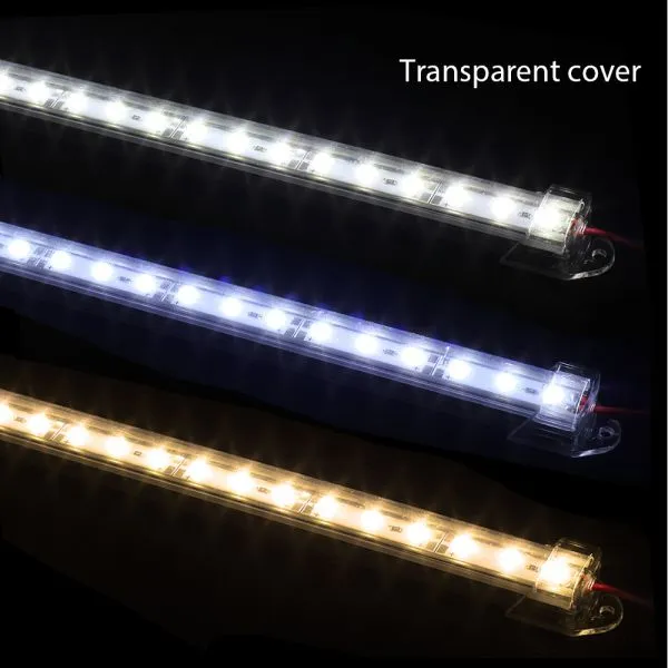 2pcs*50cm LED Bar Light 5730 5630 DC12V 36LED Hard Rigid LED Strip Bar Light 5730 With U Aluminium Shell +pc Cover photo-4
