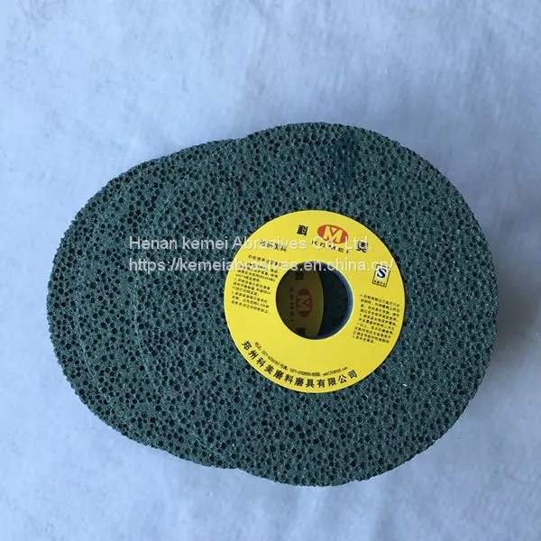 Imported Honeycomb Large Hole Vitrified Green Silicon Carbide Grinding Wheel for Rubber Etc photo-3