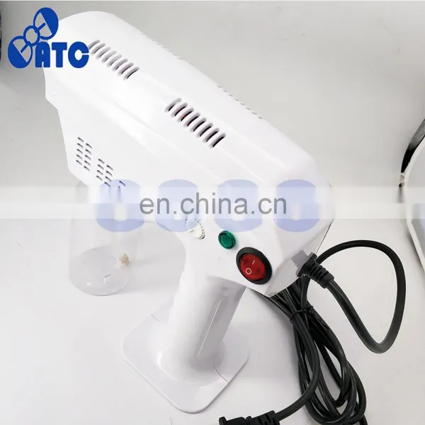 1200W 110v-220v Handheld Atomization Disinfection Fog Machine Stage Smoke Machine Blue Light Nano Steam Gun Hair Spray Machine photo-2