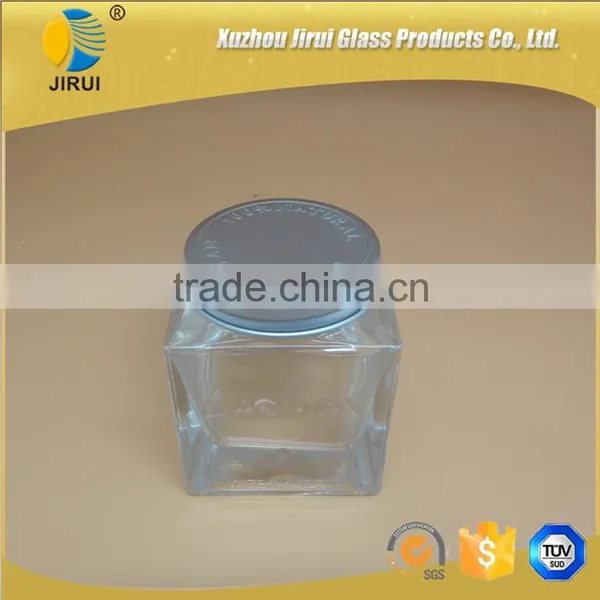 100ml Clear Square Face Cream Glass Jars Wholesale photo-2