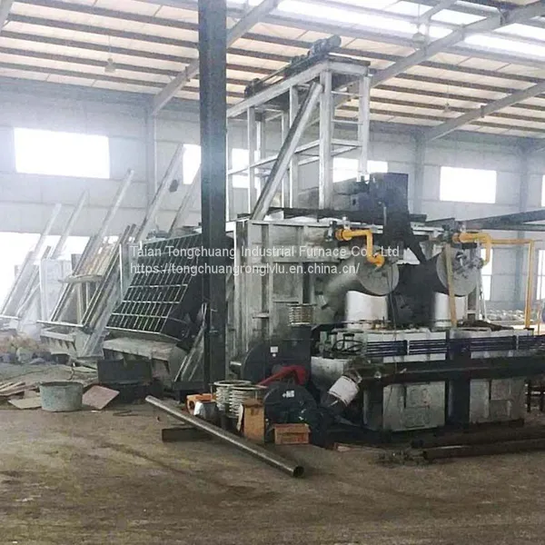 Nonferrous metal smelting 5 tons of large fuel gas aluminum melting furnace