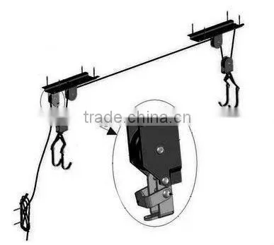 Bicycle Cycle Bike Storage Lift Ceiling Roof Mount Pulley Hoist Garage Shed Rack