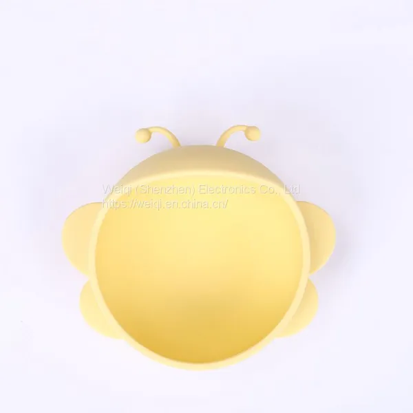 Cute Bee Silicone Suction Bowl for Baby photo-2
