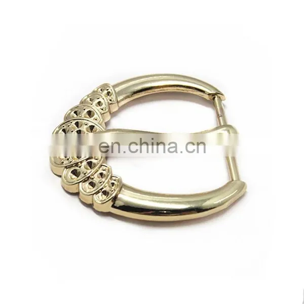 High-End Delicate Noble Golden Metal Belt Buckle Rhinestone Buckle For High-grade Clothing photo-2