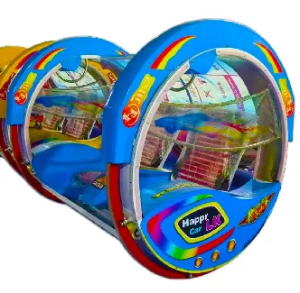 360 Degree Rotation Amusement Playground Parts Happy Rolling Car photo-3