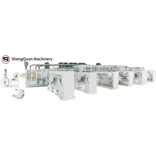 Full Servo High Speed Automatic Disposable Adult Baby Diaper Machine Made in Fujian photo-3