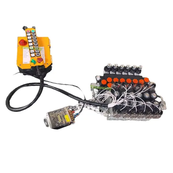 P40DY Hydraulic Valve 12V/24V P40 Electro-Hydraulic Directional Control Valve Remote Control Device 300bar Pressure 40L/min Flow photo-2