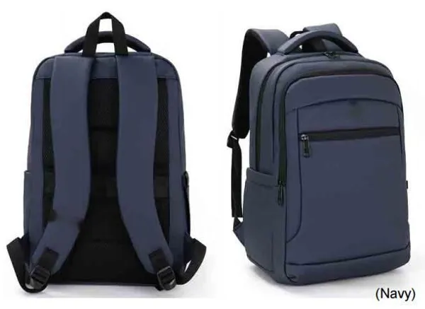 Sac à dos pour ordinateur portable pour étudiants, à la mode, noir, durable, avec fermeture éclair et imperméable, très vendu pour l'extérieur