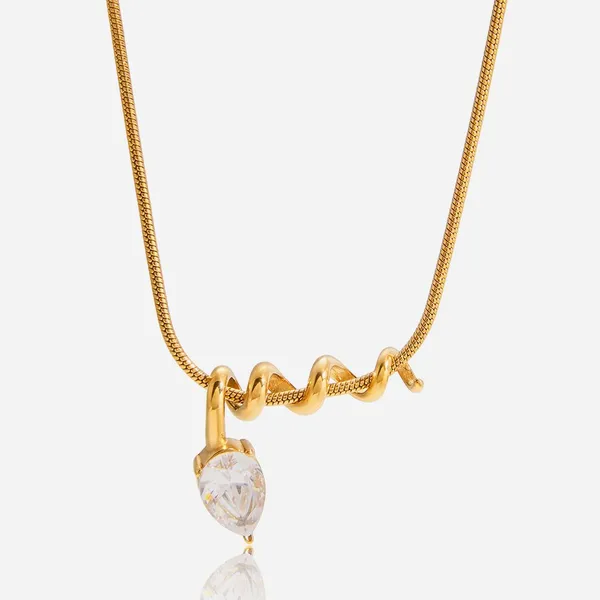 Quick Sampling Available Stainless Steel Necklace 18K Gold PVD Coated photo-5