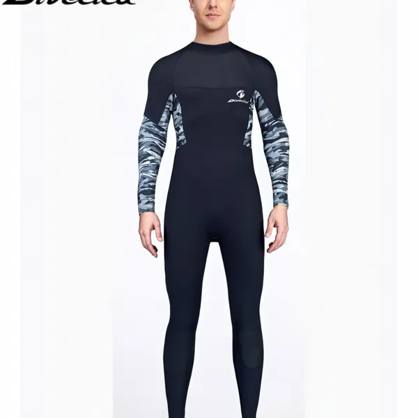 OEM Custom 3mm 5mm Neoprene Full Body Wetsuit Long Sleeve One Piece Diving Suit for Men Women Scuba Diving Surfing photo-2