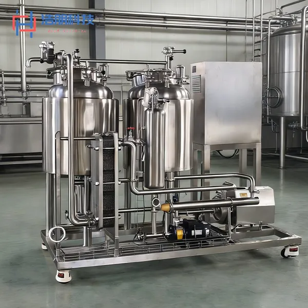 100L Dual-Tank Mobile CIP Cleaning System 24KW Heating 316L Stainless Steel Automatic Cleaning​ photo-4