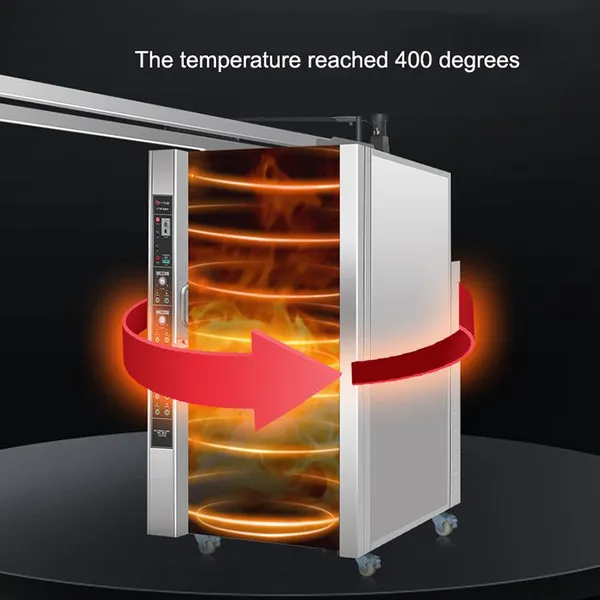 MO-QDMECH Suckling Pig Roasting Oven Gas Commercial Roaster Machine RL136 Stainless Steel 100mm Insulation Layer photo-5