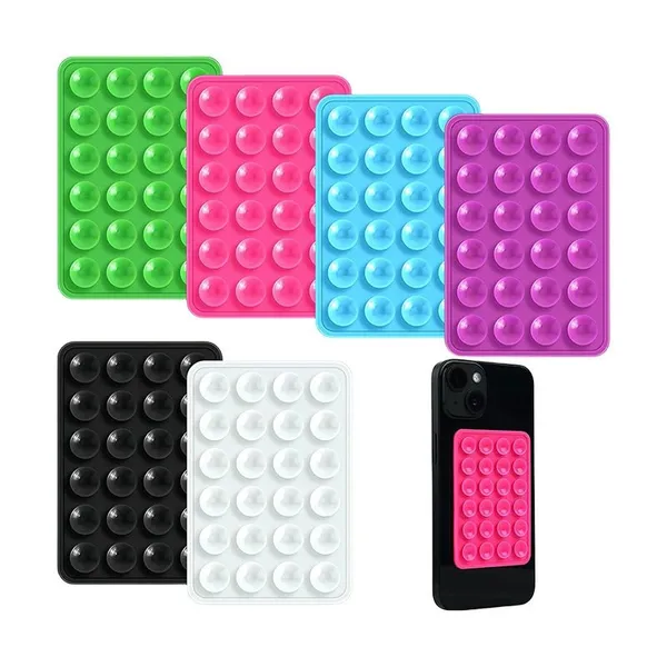 Double-Sided Silicone Suction Cup Phone Mount 48 Strips Adhesive Phone Case Holder Grip Hands-Free Mirror Shower Content Creator photo-2
