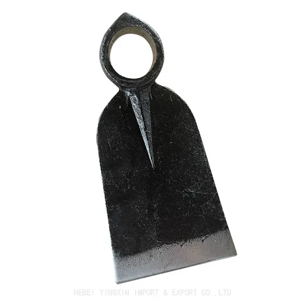 30010101 Round Hole Eye Carbon Steel Cutting Spade Forged Digging Garden Farming Blade Hoe