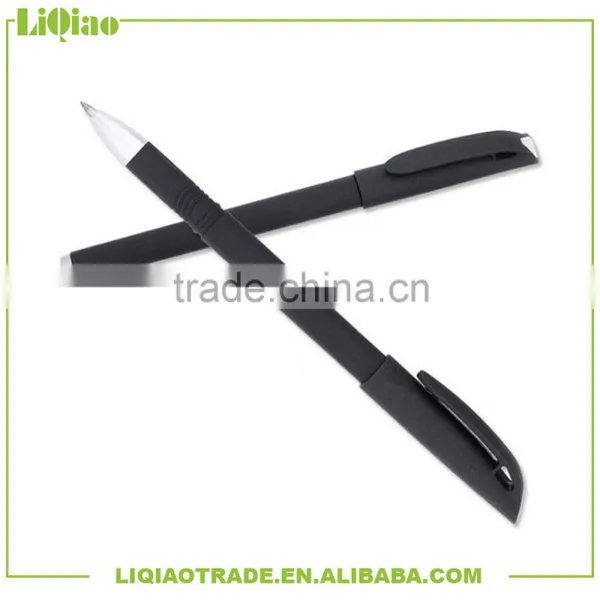 Black Business Bullet Gel Ink Pen With Frosted Penholder and Customized Logo Supplier's Choice