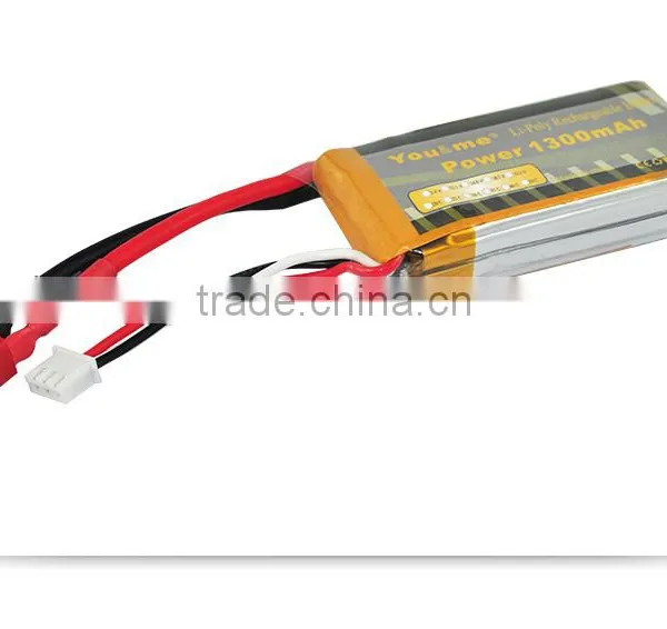 1300mAh 7.4V 25C Lipo Battery for RC Toys photo-6