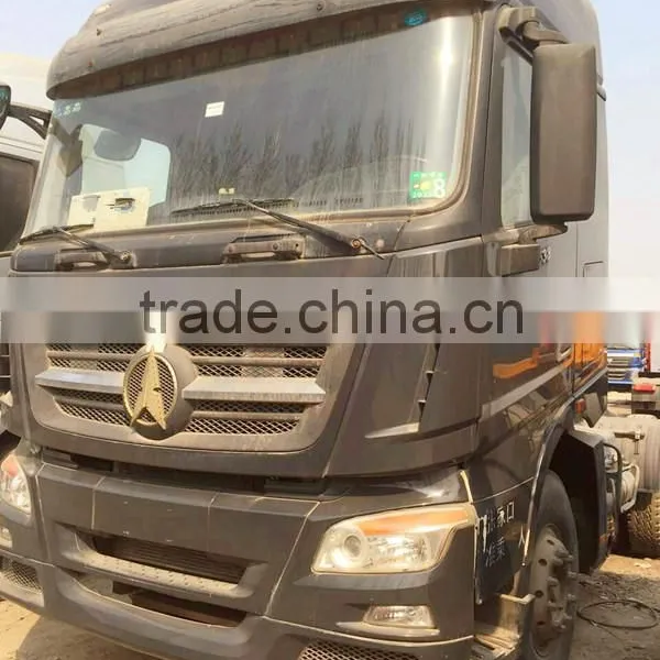 Used Benz Tractor Head for Sale in Shanghai HOWO Shacman Volvo Scania Tractor Head Truck Trailer photo-2