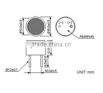 High Quality Open Structure Ultrasonic Sensor NU23C16T/R-1 photo-2