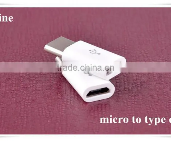 Hot plug micro usb to type c plastic adapter connector