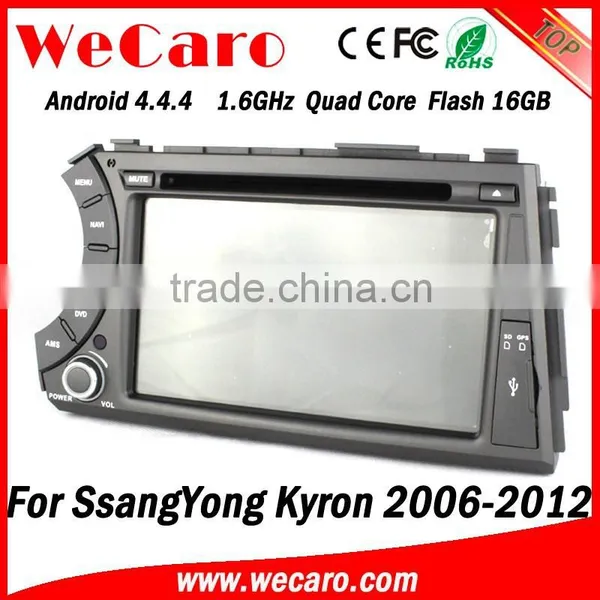 Wecaro Android 4.4.4 WIFI 3G Car Dvd Player for Ssangyong Kyron Gps Navigation Multimedia System 2006 -2012 photo-3
