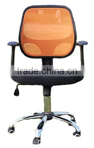 Orange-black Mesh Visitor Chair H-M08-BaO photo-2