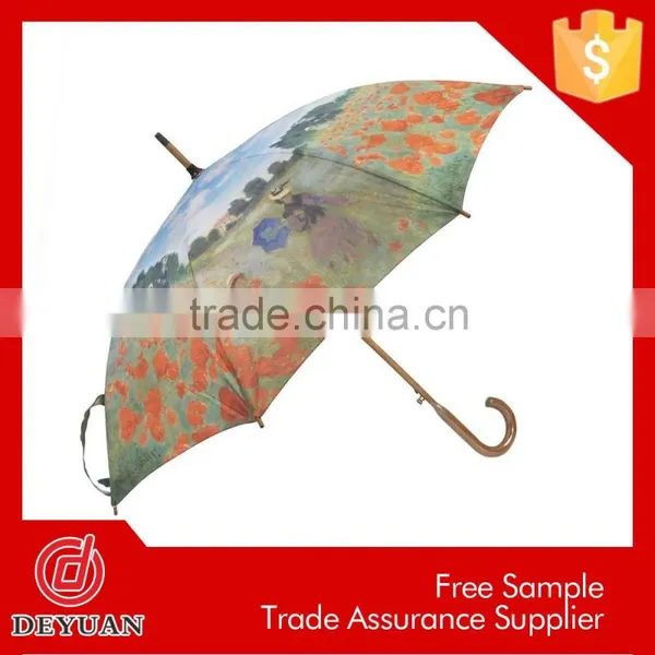 Latest Fashion Dresses Custom Straight Deluxe Wooden Umbrella photo-5
