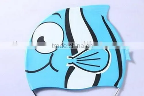 Lovely Cartoon Swimming Caps for Children Use.