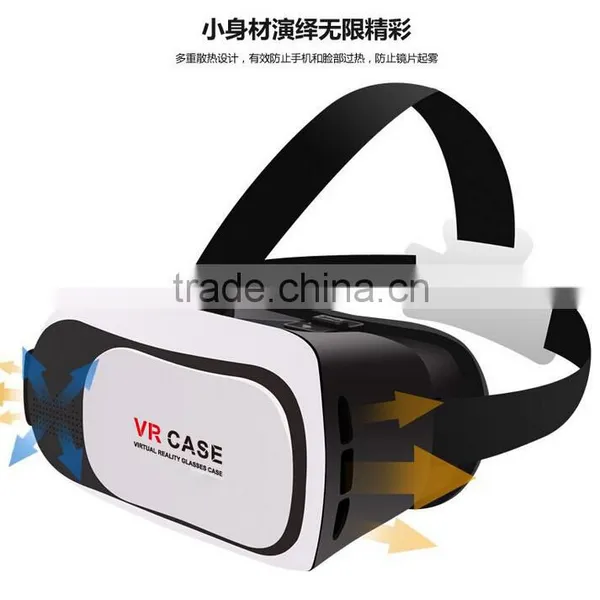 3D VR Case Virtual Reality Headset 3D Glasses For Movies and Games With 4~6 Inch