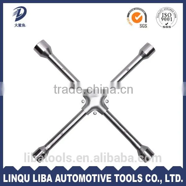 Carbon Steel Cross Rim Torque Wrench/4 Way Wheel Spanner photo-5