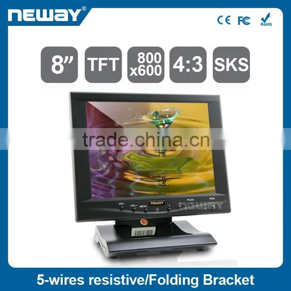 8 Inch VGA Touch Screen Monitor OEM Touch Panel Lcd Monitor