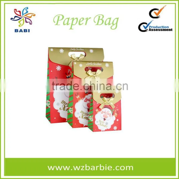 Customized Recyclable Christmas Gift Paper Bag With Logo Printed photo-3