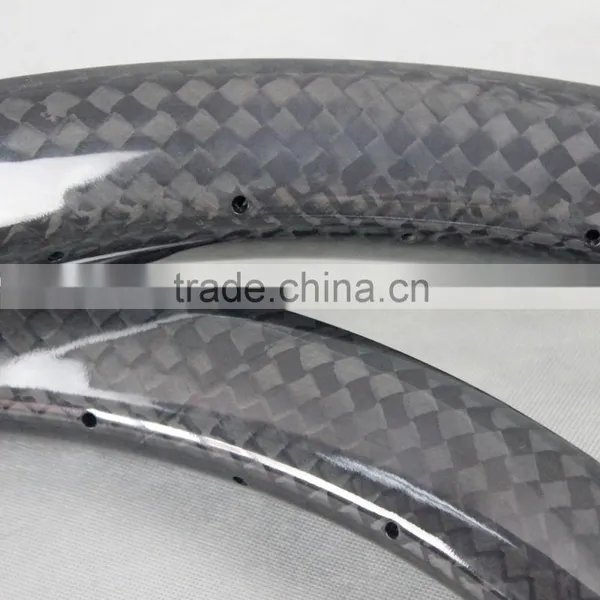 2015 New Carbon Fatbike Rims 12K/UD 65mm Fat Bike Rim 26er Tubeless Carbon Fat Bikes Rimset FW65 photo-6