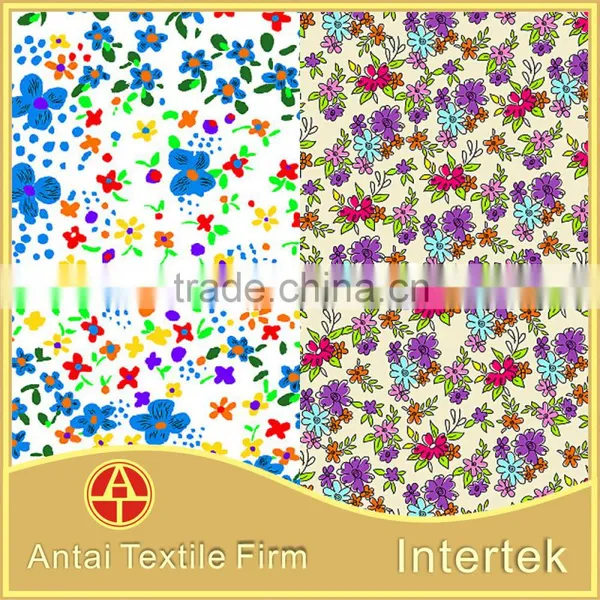 Flower Designs Painting Fabric /Antai Textile Professional Nylon Lycra Spandex Print Fabric With Flower photo-3